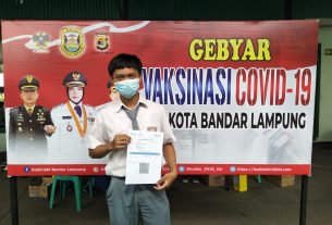 Pelajar SMA Senang Dapatkan Vaksin Kodim 0410/KBL
