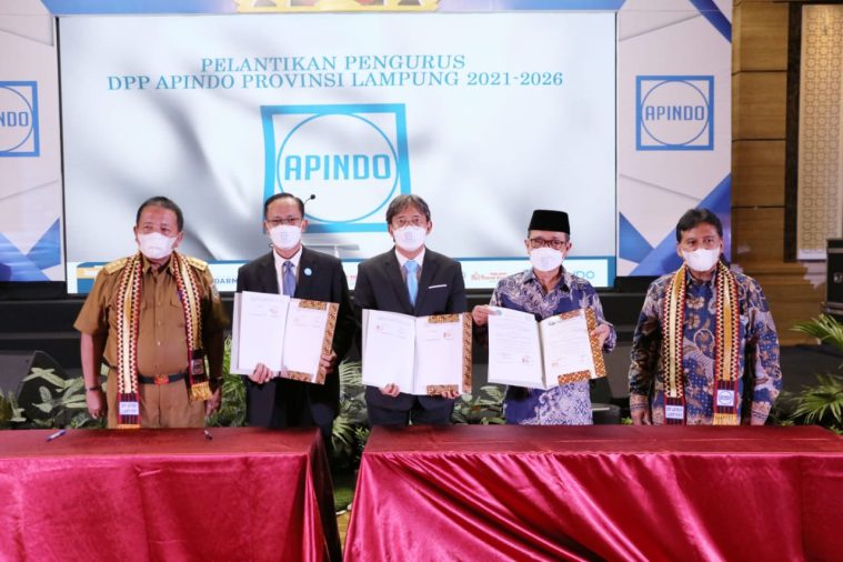 Pelantikan DPP Apindo Lampung, Gubernur Arinal Minta Berdayakan Industri Pertanian, Perkebunan, dan Perikanan