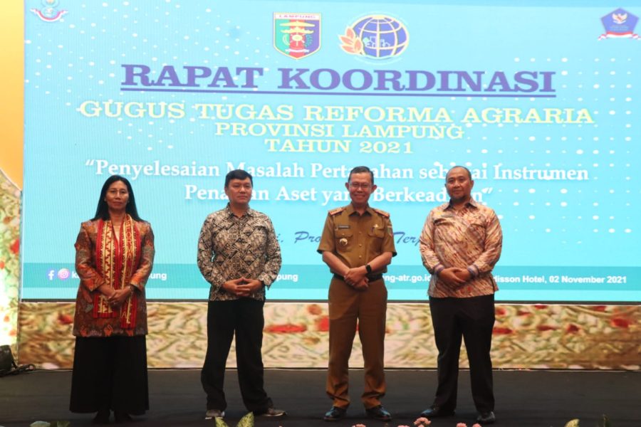 Pemprov Lampung Berharap Gugus Tugas Reforma Agraria Percepat Penyelesaian Konflik Lahan