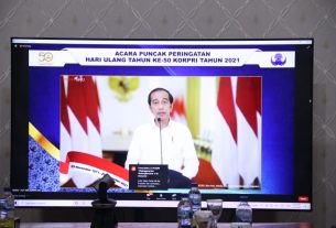 Pemprov Lampung Ikut Upacara HUT ke-50 Korpri, Presiden Jokowi Ucapkan Selamat