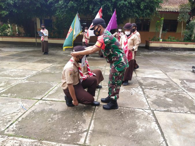 Pramuka Saka Wira Kartika Distrik Koramil 19/Purwantoro Jalani Diklat