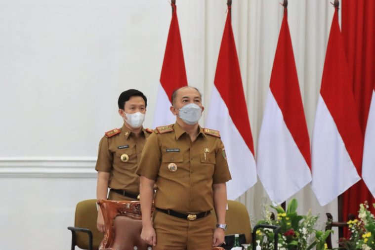 Presiden Jokowi Serahkan DIPA dan TKDD 2022 kepada Gubernur Arinal