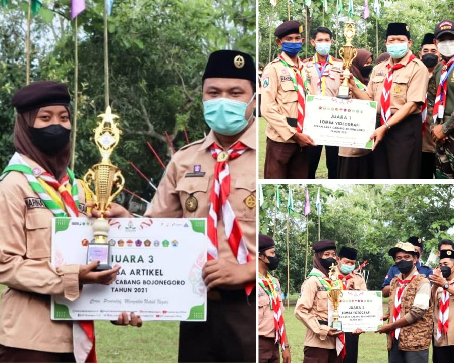 Saka Wira Kartika Borong Penghargaan Peran Saka 2021 Bojonegoro