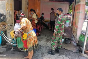 Sembari Komsos Ke Warga Binaan, Serma Teguh Berikan Himbauan Prokes