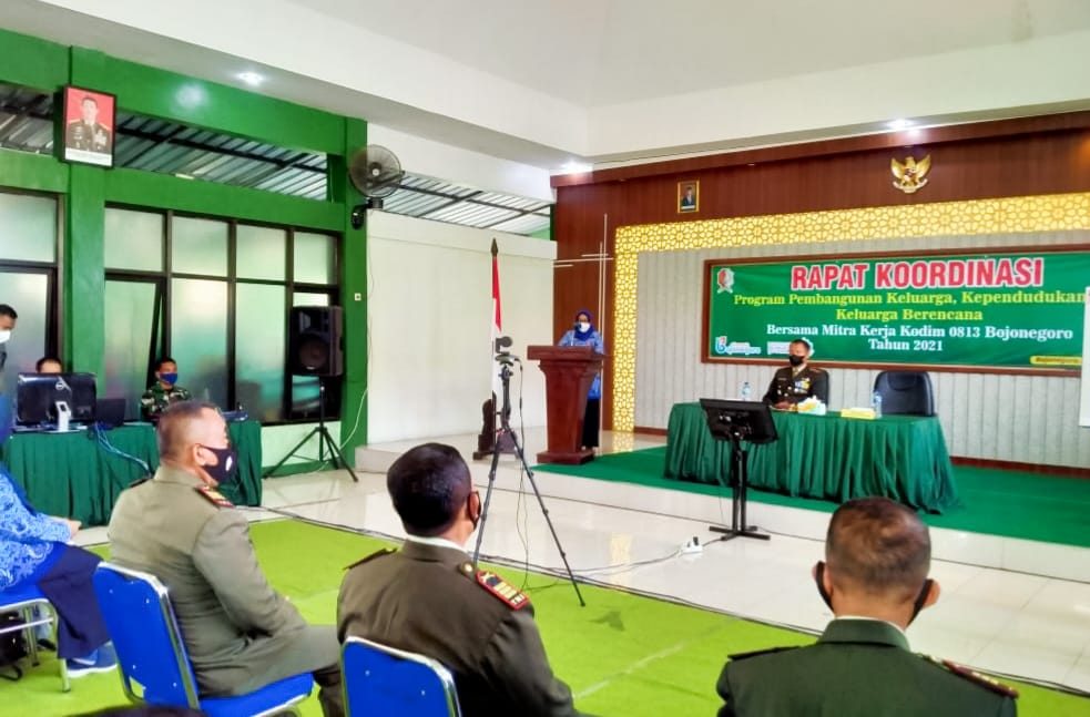 Tingkatkan Capaian Program Bangga Kencana, DP3AKB dan Kodim Bojonegoro Rakor Bersama