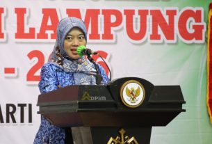 Wagub Chusnunia Kukuhkan Pengurus Himpunan Ahli Rias Pengantin Indonesia “Melati” Provinsi Lampung Periode 2021-2026