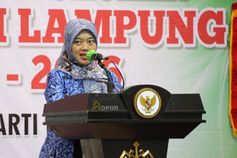 Wagub Chusnunia Kukuhkan Pengurus Himpunan Ahli Rias Pengantin Indonesia “Melati” Provinsi Lampung Periode 2021-2026