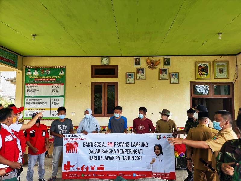 Baksos PMI Lampung dalam rangka peringatan Hari Relawan