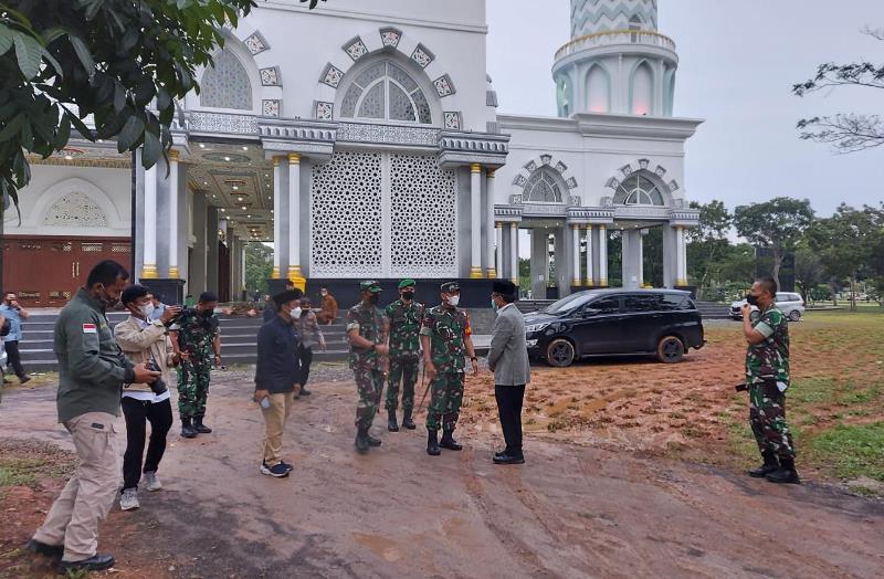 Dandim 0410/KBL Dampingi Pangdam II/Swj Tinjau Lokasi Muktamar NU Ke-34 di UIN Lampung