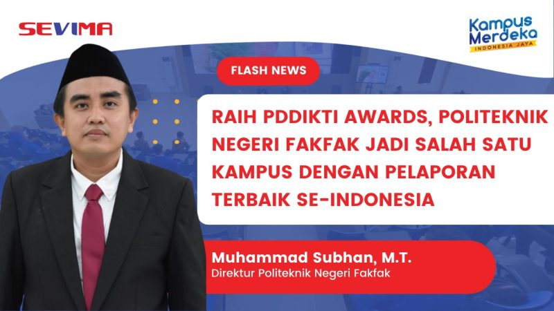 Politeknik Fakfak Peraih PDDIKTI Awards dari Kementerian Pendidikan