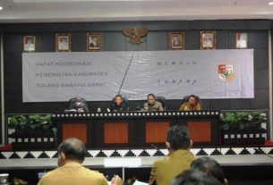 Evaluasi Program Kegiatan, Sekda Tubaba Adakan Rakor SKPD