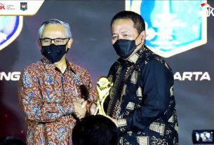 Gubernur Lampung Terima TPKAD Award Kategori Penyedia Akses Keuangan Sektor Pertanian