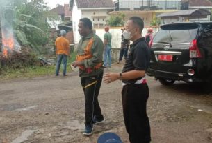 Kunjungi Lokasi Grebek Sungai, Kasdim 0410/KBL Beri Motivasi dan Tingkatkan Sikap Gotong Royong