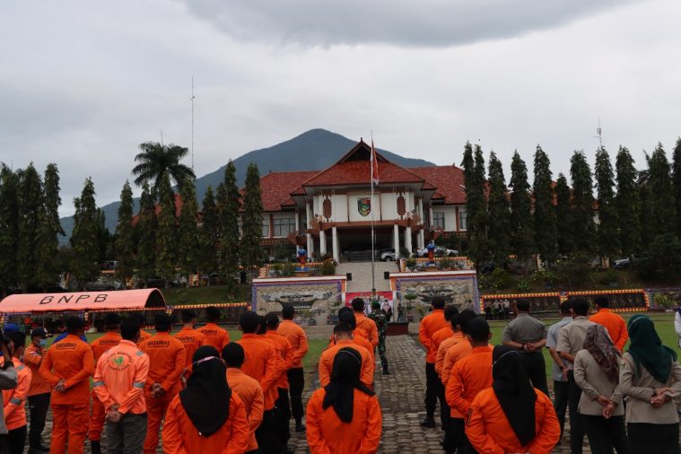 Kapolres Tanggamus Hadiri Apel Kesiapsiagaan Bencana