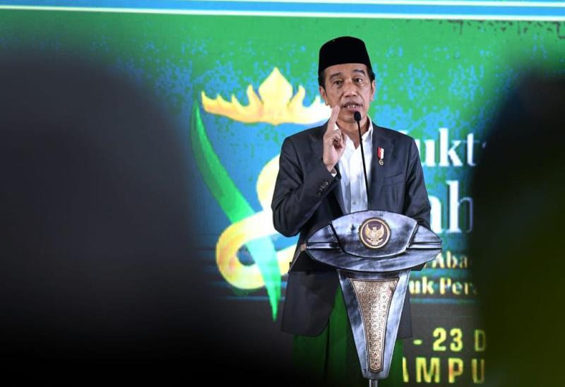 Ke Provinsi Lampung, Presiden Resmikan Pembukaan Muktamar ke-34 Nahdlatul Ulama