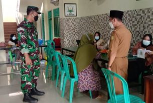 Koramil Kedaton Menggelar Serbuan Vaksinasi Covid 19 Untuk Warga Labuhan Ratu