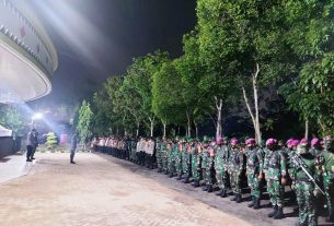 Kolonel Inf Faisol Izudin Karimi Pimpin Apel Kesiapan pengamanan Personel Gabungan TNI Polri di UIN