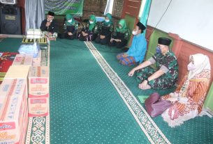 Kunjungan Kedua di Ponpes Assalam, Dandim Romas Herlandes Ajak Para Santri Do'a Bersama