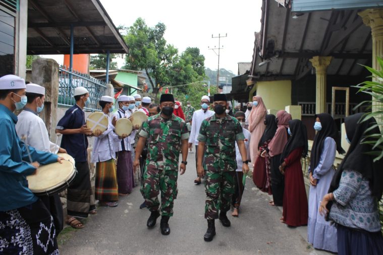 Kunjungi TPA Nurul Salam, Dandim 0410/KBL Ajak Masyarakat Laksanakan Vaksinasi Covid 19