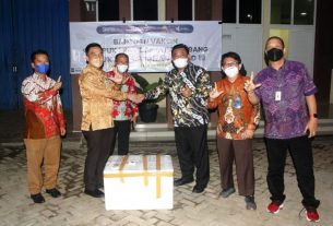 Pemkab Lampung Selatan Terima Vaksin PT.Pusri