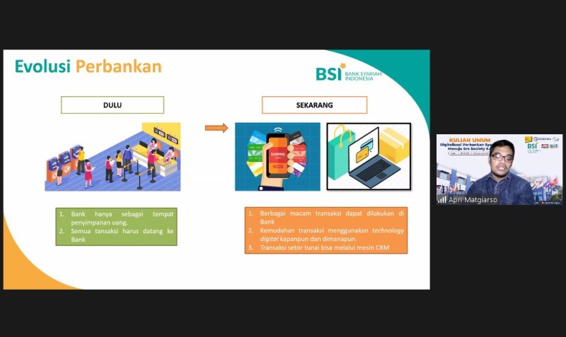 Ratusan Mahasiswa Kampus The Best Ikuti Kuliah Umum Digitalisasi Perbankan Syariah