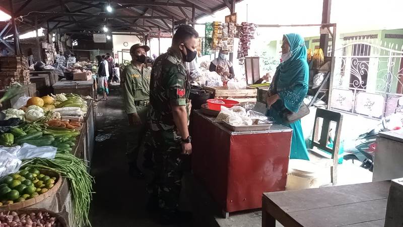 Serda Mujono Aktif Laksanakan Pengecekan PPKM Level 2 Di Pasar Joglo