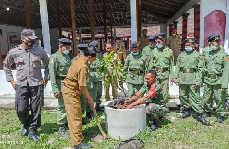 Serma Hadi Serahkan Bibit Pohon Buah-Buahan, Ini Harapannya