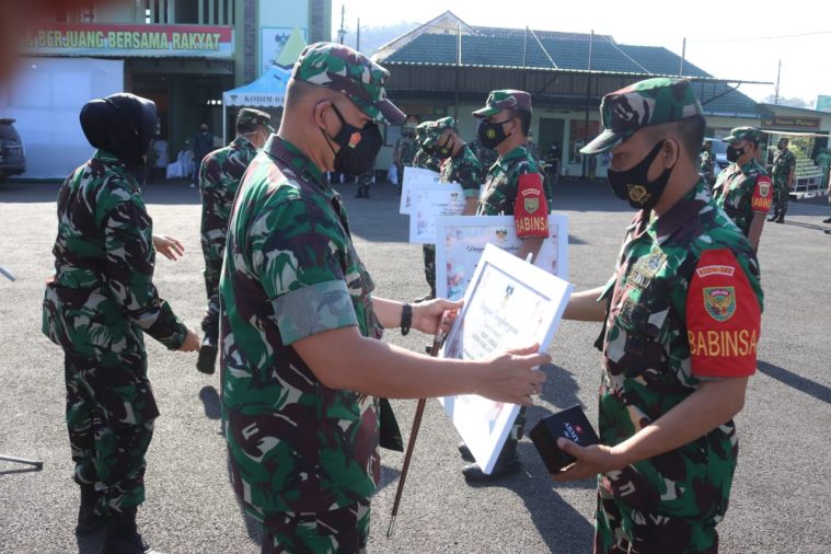 Dandim Romas Beri Arahan Kepada Personel Guna Mendukung Tugas Pokok TNI AD