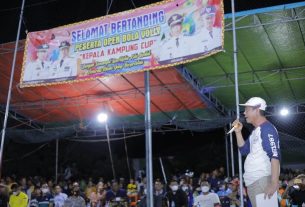 Wabup Ali Rahman Tutut Kompetisi Bola Voly Kampung Gisting Jaya