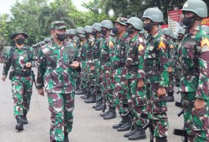 Danrem 074/ Warastratama Bersama Dandim 0728/ Wonogiri Hadiri Penutupan Latihan Napak Tilas Taruna Akademi TNI Tingkat I