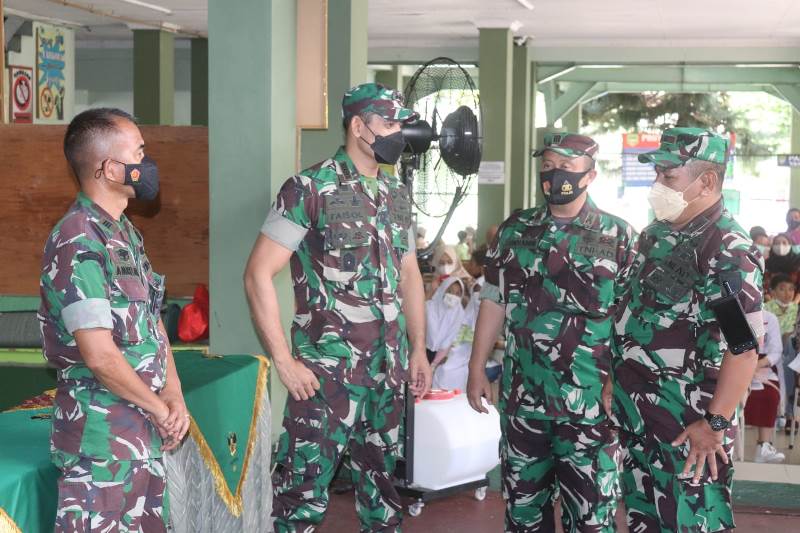 Dandim 0410/KBL Apresiasi Keberanian Muhammad Adit Saat Melaksanakan Suntik Vaksin Covid 19