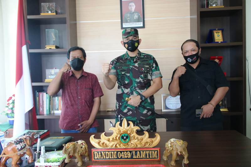 Audiensi Dengan Jurnalis, Dandim: Semoga TNI Terus Bersinergi Dengan Insan Pers