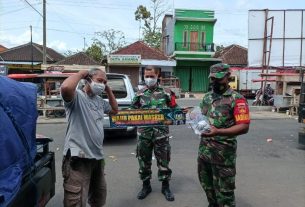Babinsa Koramil 24/Puhpelem Terus Himbau Warga Akan Pentingnya Prokes