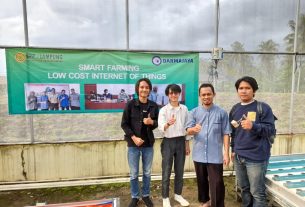 Implementasi Kerja Sama, Dosen-Mahasiswa IIB Darmajaya Cek Progres IoT untuk ‘Smart Farming’ di BPP Lampung