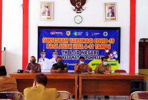 Kapten Inf Tono Hadiri Rakor Percepatan Pencanangan Vaksinasi Kepada Anak