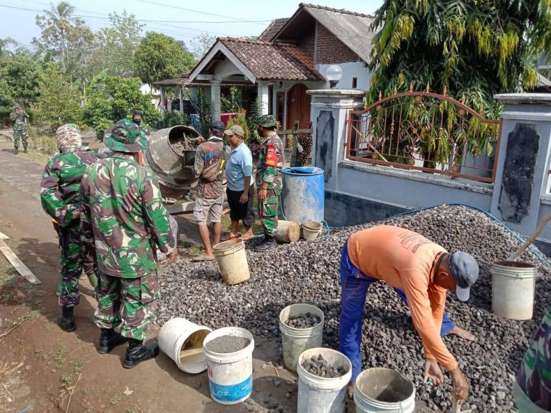 Koramil Mojosongo Laksanakan Karya Bakti Di Dukuh Dawar