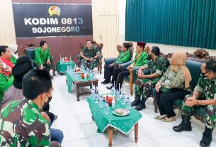 Kunjungan KAHMI, Dandim : Kodim Bojonegoro Siap bersinergi di Semua Lini