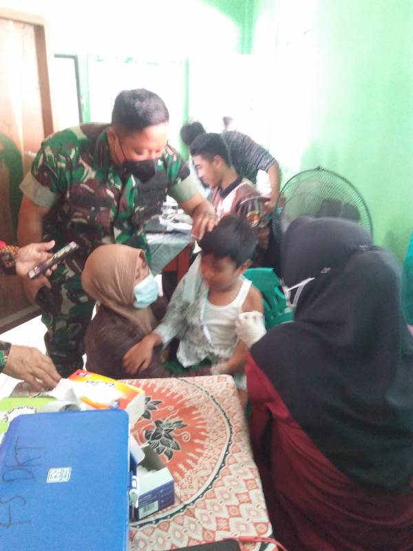 Madrasah Ibtidaiyah wilayah Kecamatan Sukabumi giliran diserbu Koramil 410-01/Panjang