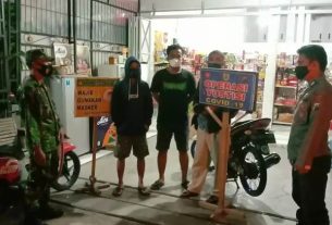 Pasca Natal dan Tahun Baru Koramil 20/Plupuh Bersama Polsek Rutin Gelar Patroli Malam