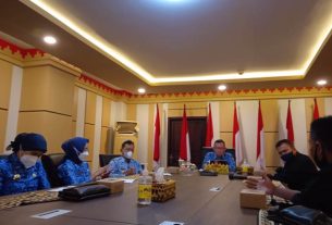 Audiensi Dengan Sekda Prov Ketua SMSI Lampung Parkan Visi Misi