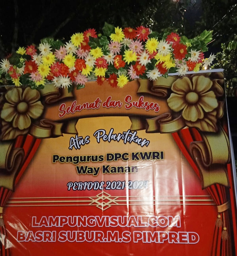 SELAMAT DAN SUKSES ATAS PELANTIKAN PENGURUS DPC KWRI WAY KANAN