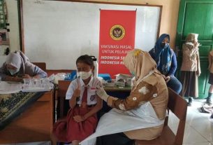 Salurkan 3000 Dosis, BINDA Sumsel, Sasar Vaksinasi Anak 6-11 tahun di Kabupaten Muba