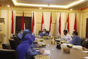 Sekdaprov, Fahrizal Darminto Pimpin Rapat Bersama BNN Provinsi Lampung