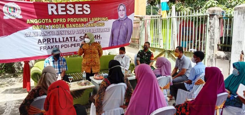 Babinsa Koramil 410-02/TBS Hadiri Kegiatan Reses Anggota DPRD Provinsi Lampung