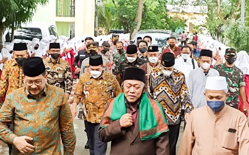 Bersama Forkopimda, Dandim Bojonegoro dampingi Wawenag RI Kunjungan ke Ponpes Al Rosyid