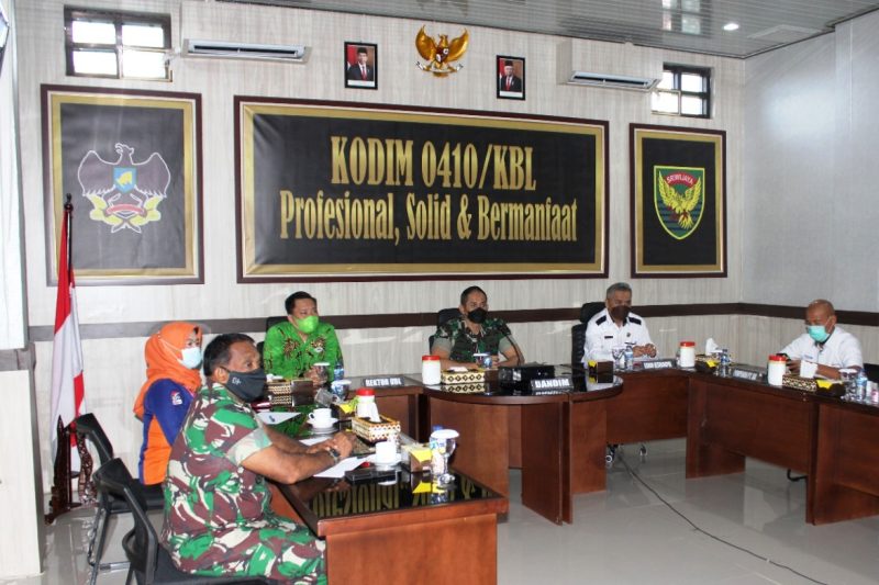 Dandim 0410/KBL Ikuti Sosialisasi UU No 23 Tahun 2019 dan Rencana Pembentukan Comcad