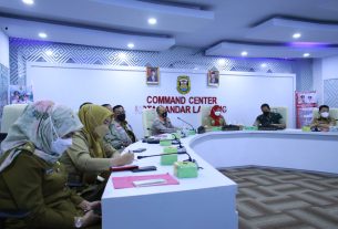 Dandim 0410/KBL bersama Forkopimda Bandar Lampung Ikuti Pengarahan Presiden RI