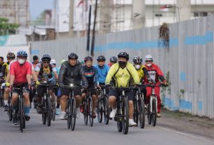 Jaga Imunitas Tubuh, Gubernur Arinal dan Pejabat Pemprov Lampung Berolahraga Sepeda Santai