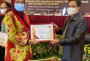 KPU Lampung Terbaik ke-3 Nasional, Kategori Karsa Program DP3 Tahun 2021
