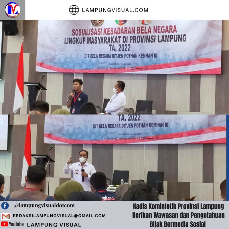 Kadis Kominfotik Provinsi Lampung Berikan Wawasan dan Pengetahuan Bijak Bermedia Sosial